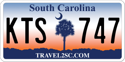 SC license plate KTS747
