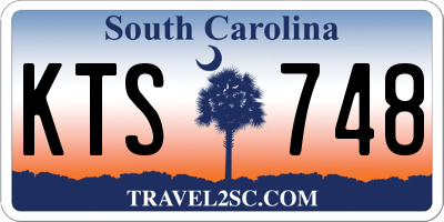 SC license plate KTS748