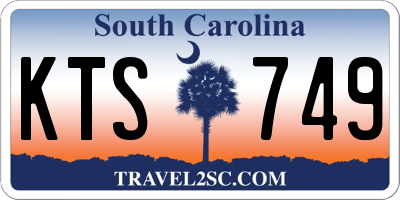 SC license plate KTS749