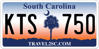 SC license plate KTS750