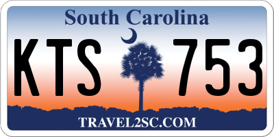 SC license plate KTS753