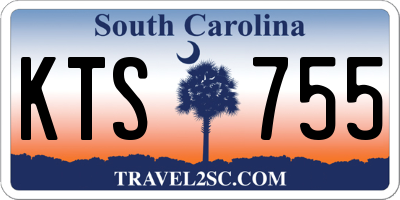 SC license plate KTS755