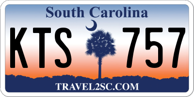 SC license plate KTS757