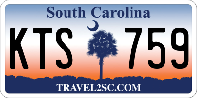 SC license plate KTS759