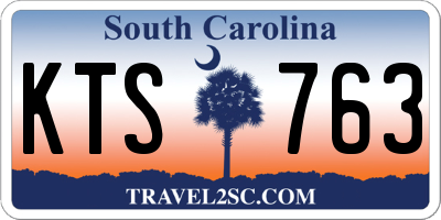 SC license plate KTS763