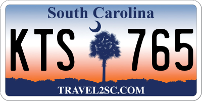 SC license plate KTS765