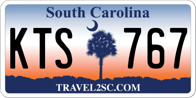 SC license plate KTS767