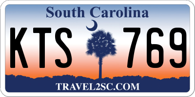 SC license plate KTS769
