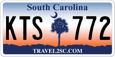 SC license plate KTS772
