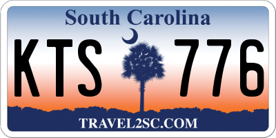 SC license plate KTS776