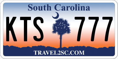 SC license plate KTS777