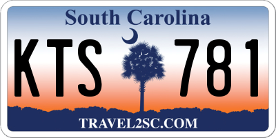 SC license plate KTS781