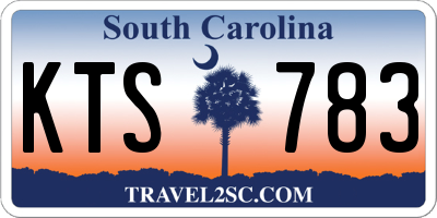 SC license plate KTS783