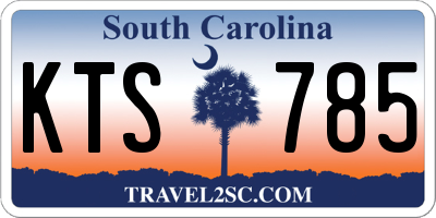 SC license plate KTS785
