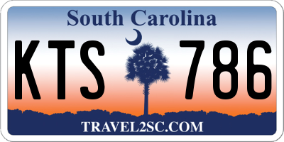 SC license plate KTS786