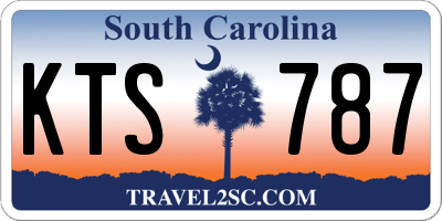 SC license plate KTS787