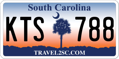 SC license plate KTS788