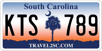 SC license plate KTS789