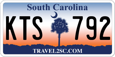 SC license plate KTS792
