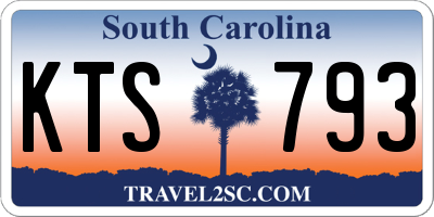 SC license plate KTS793