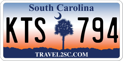 SC license plate KTS794