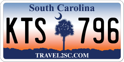 SC license plate KTS796