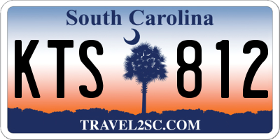 SC license plate KTS812