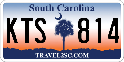 SC license plate KTS814