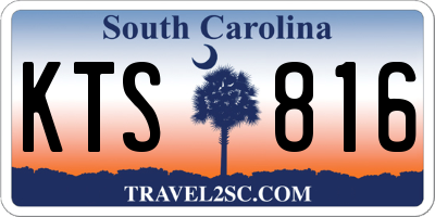 SC license plate KTS816