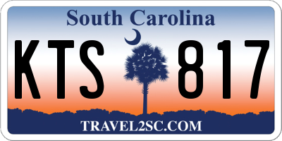 SC license plate KTS817