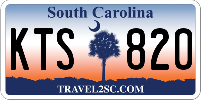 SC license plate KTS820