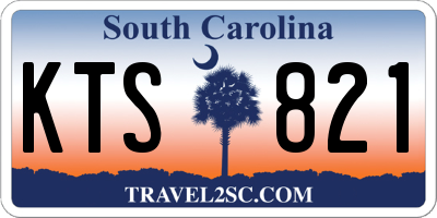 SC license plate KTS821