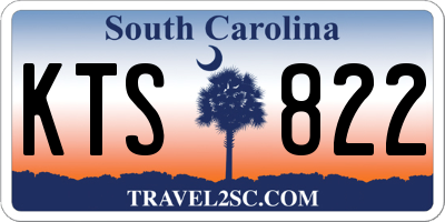 SC license plate KTS822