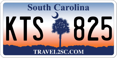 SC license plate KTS825