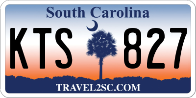 SC license plate KTS827
