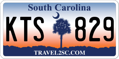 SC license plate KTS829