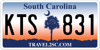 SC license plate KTS831