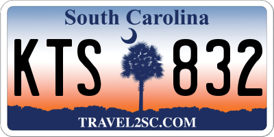 SC license plate KTS832