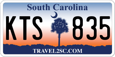 SC license plate KTS835