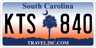 SC license plate KTS840