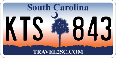 SC license plate KTS843