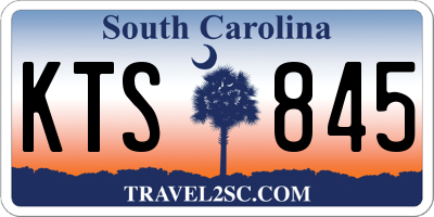 SC license plate KTS845