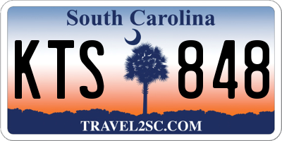 SC license plate KTS848