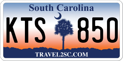 SC license plate KTS850