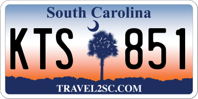 SC license plate KTS851