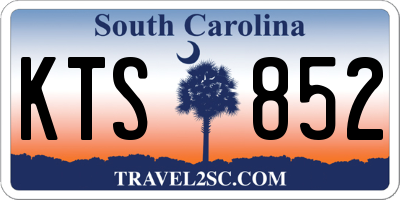 SC license plate KTS852