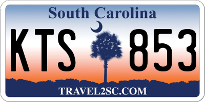SC license plate KTS853