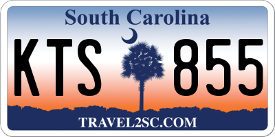 SC license plate KTS855