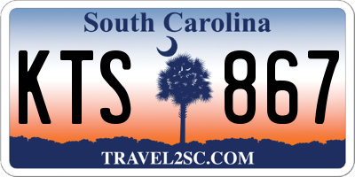 SC license plate KTS867