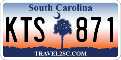 SC license plate KTS871